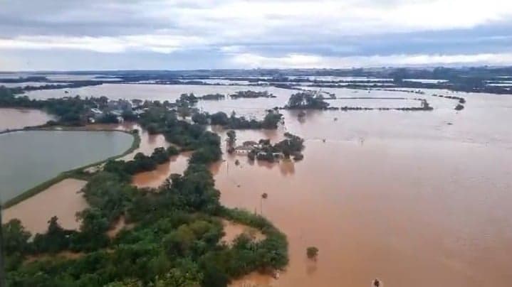 Alerta de inundação: Rio Grande do Sul sob risco elevado neste domingo