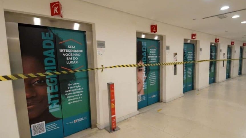 Autorização de teletrabalho em Minas Gerais após interdição de elevadores
