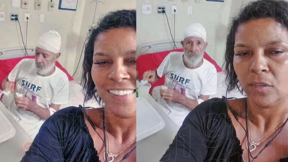 Mulher tira selfie em hospital dias antes da morte de idoso
