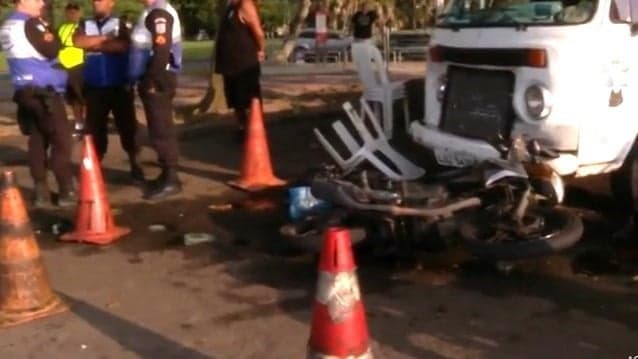 Tentativa de roubo no Aterro do Flamengo termina com morte de motociclista