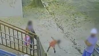 Agressão chocante: mãe chuta filha na cabeça em Osasco