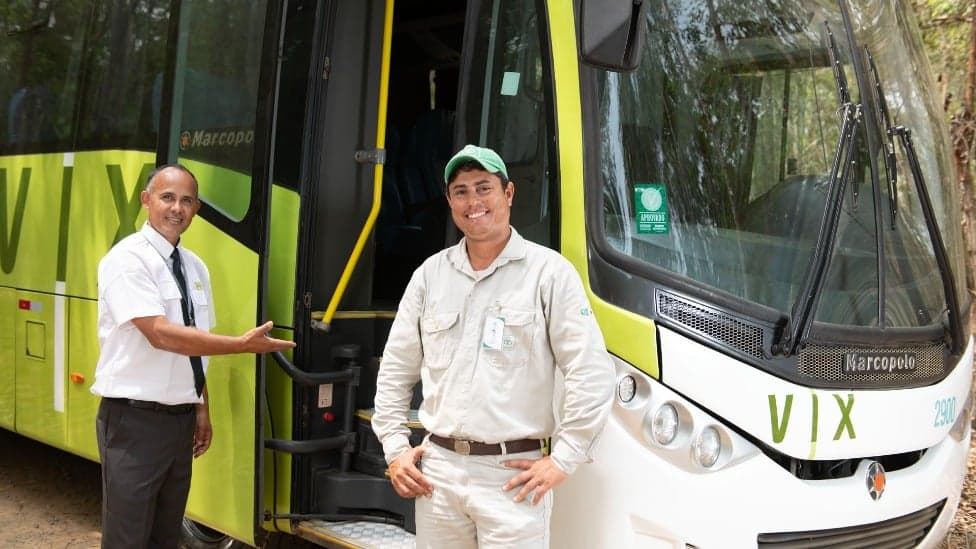 CENIBRA investe em transporte para trabalhadores florestais